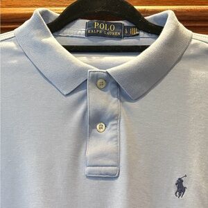 Name brand Polo by Ralph Lauren Men's Light Blue Polo Shirt.  Size L